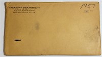 1957 US Mint Proof Set w/ Brown Envelope