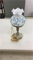 Lamp with glass top