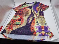 NEW Alishebuy Women's Short Sleeve Shirt - 3XL