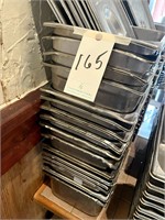 *LOT*(16)S/S HALF-SIZE 6" FOOD PANS