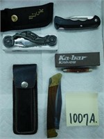 4 Pocket Knives - Ka Bar, Buck 422, Etc.