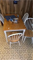 Wooden Kitchen table with 4 chairs