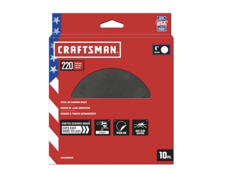 CRAFTSMAN 6 In Ceramic Alumina Disc Sandpaper