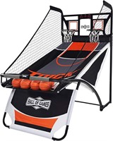 2 Player Arcade Basketball Game, Black/Grey