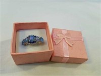 Blue opal ring size