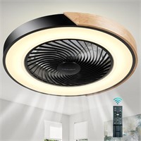 Low Profile Ceiling Fan with Light Remote