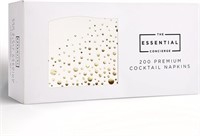 Stylish Gold Cocktail Napkins, Disposable