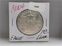 2004 1oz .999 Silver Eagle $1 Dollar