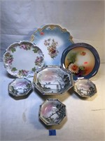 Lot of Vintage Decorated Plates and Bowls