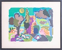 Charles Lapicque Colorful Landscape Lithograph