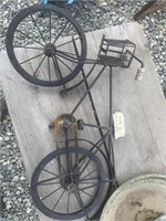 Antique miniature bicycle, very detailed, 19" long