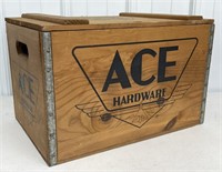 Vintage Ace Hardware Wood Crate
Measures