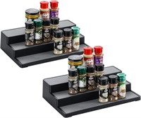 Plastic Spice Rack 3-Tier Step