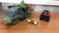 Vintage GI Joe HAVOC and Cobra Ferret Vehicles