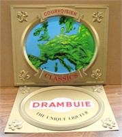 Courvoisier Cognac & Drambuie Plastic Signs