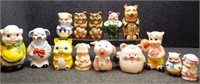 (14) Chalkware, Ceramic, Porcelain Piggy Pig Banks