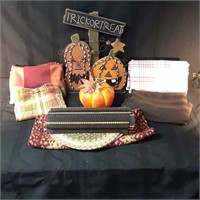 Fall decor, table cloths measuring two- 80"x58",