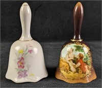 Vintage Porcelain Bells - lot of 2