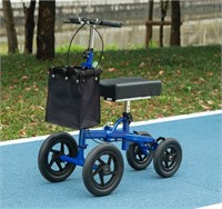 $142 Knee Scooter with Basket, Dual Braking