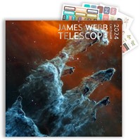 James Webb Space Large Wall Calendar w/stickers