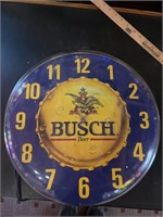 Busch beer clock light (clock is missing hands,