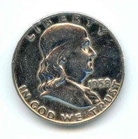 1958-D Franklin Silver Half Dollar