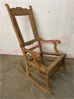 Victorian walnut rocker