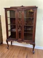 Antique two door china cabinet