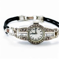 2/3+ CT Diamond & Platinum Vintage Ladies Watch