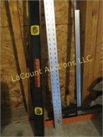 nice long level aluminum yard stick T square