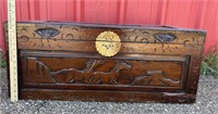 Nice Carved Wooden Trunk