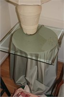 Side table w/ glass top