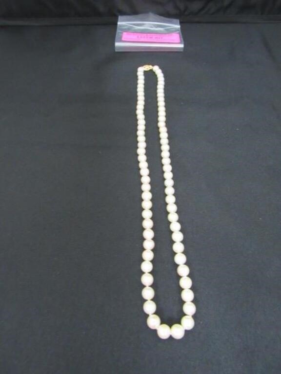 18" Cultured Pearl Necklace See Desc.