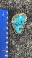 Navajo B Piaso JR (ZUNI) Turquoise Ring 7.7 Grams
