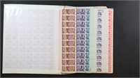 US Stamps FACE VALUE $75+ in  3 cent Mint Sheets,