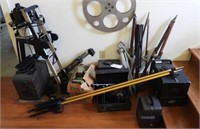Selection of vintage film equipment to include