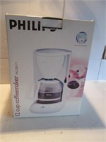 NEW PHILIPS 12 CUP COFFEE MAKER