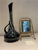 VTG Royal Haeger Large Vase Pitcher & Table Mirror