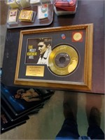 Elvis presley etched gold plated record 3144/5000