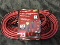 HUSKY 100’ 14G 125v Med Duty Extension cord