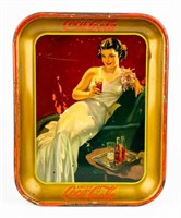 Coca Cola 1936 Hostess Girl Tray