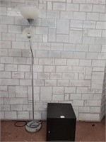 Floor lamp and storage box