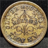 Oliver Boutwell Miller Civil War Token Store Card