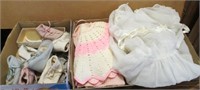 Vintage Baby Shoes & Clothes