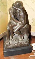 Stalva Studios bronze finish statue signed