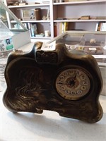 Pat'd 1902 Bronze Art Nouveau  Clock