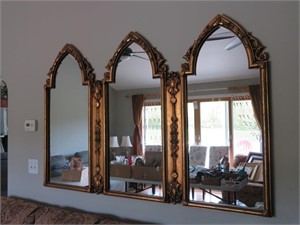 3 section (one pc)  mirror 45" x 69"