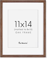 11x14 Wood Picture Frame, Solid Oak Wood Frame 11