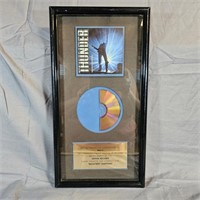 Recording Sales Award Plaque Geffen Records -as is