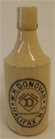 EARLY W.H. DONOVAN GINGER BEER BOTTLE